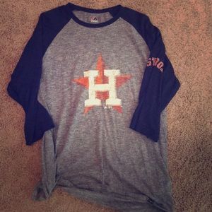 Houston Astros raglan shirt
